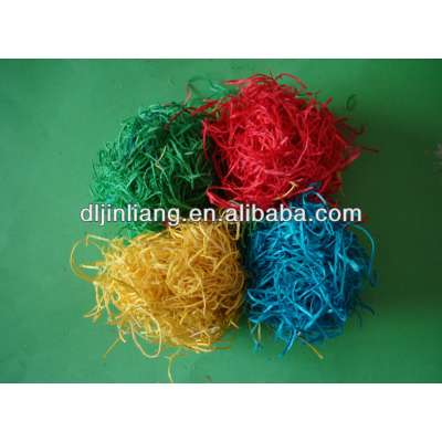 disposable colored wood wool for kids diy