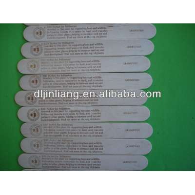 wooden waxing spatulas with logo